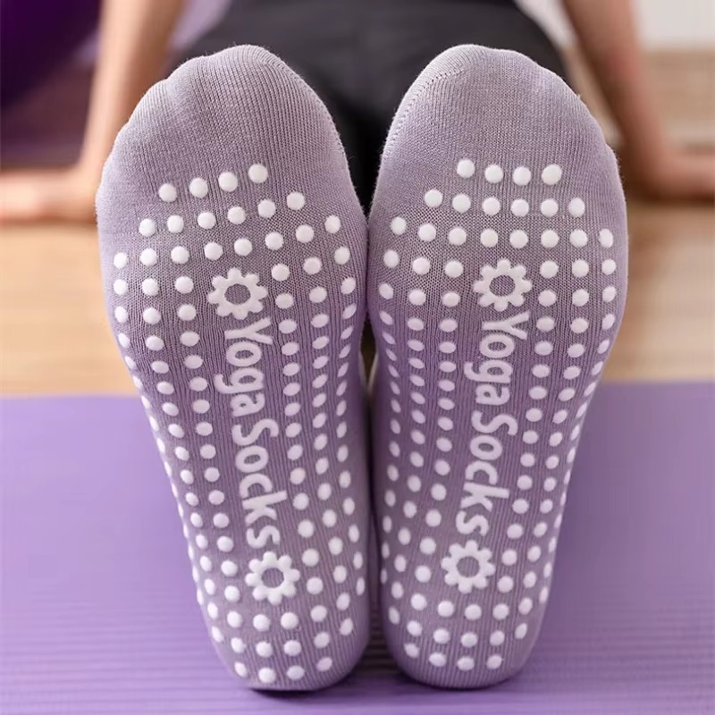 通気性タオル底ヨガソックス女性シリコーンノンスリップ包帯ピラ - Pilate Yoga Workout のレビューと価格