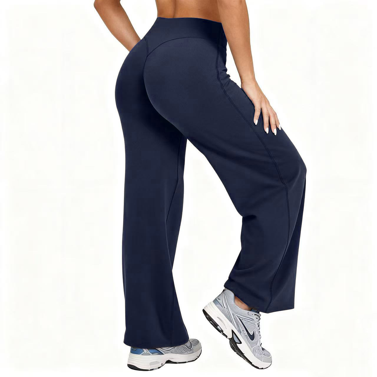 女性用プラスサイズヨガワイドレッグパンツ ハイウエストストレ - Pilates & Yoga Vida のレビューと価格